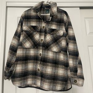 Long sleeve flannel jacket